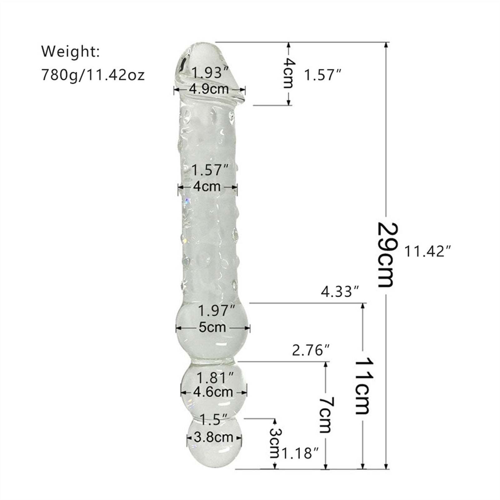 Double-headed Double-purpose Super Large Crystal G