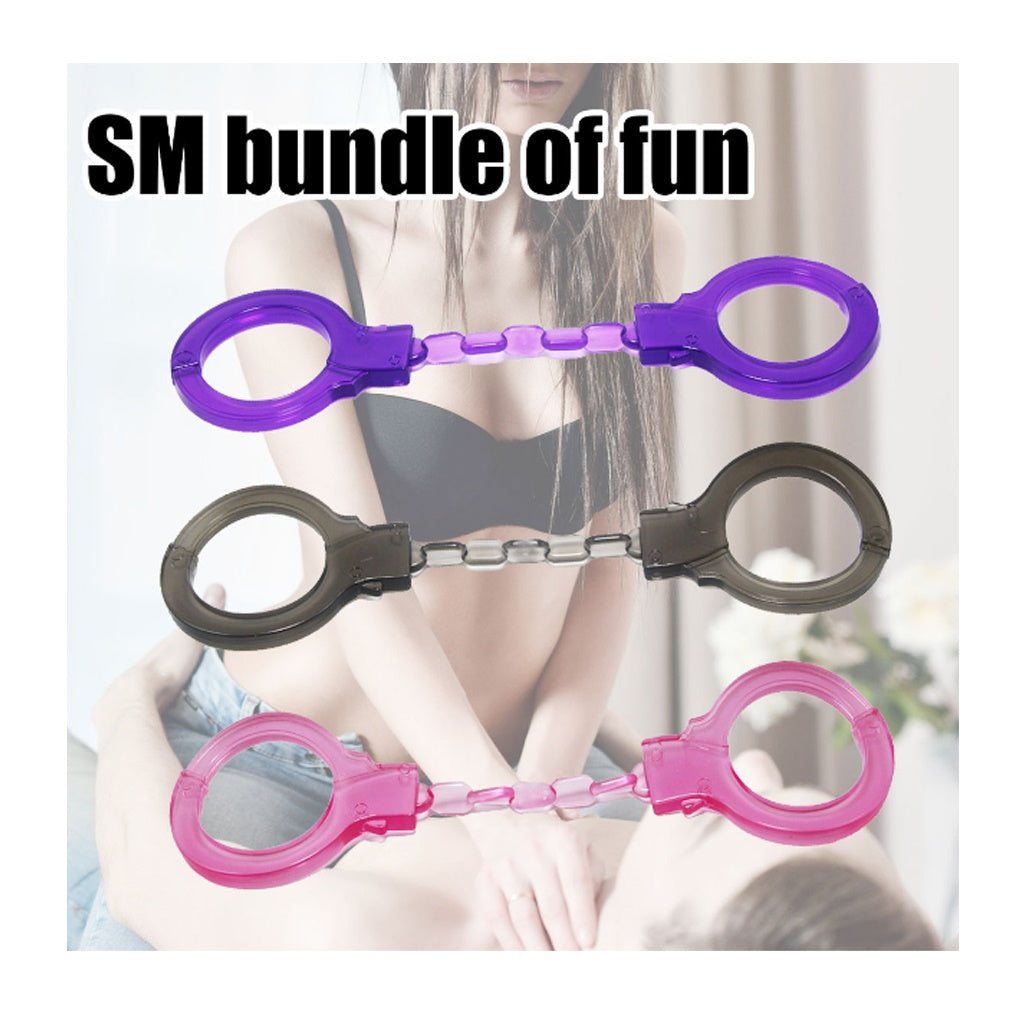 PVC Handcuffs Master Slave Set Flirting Toy SM Cos