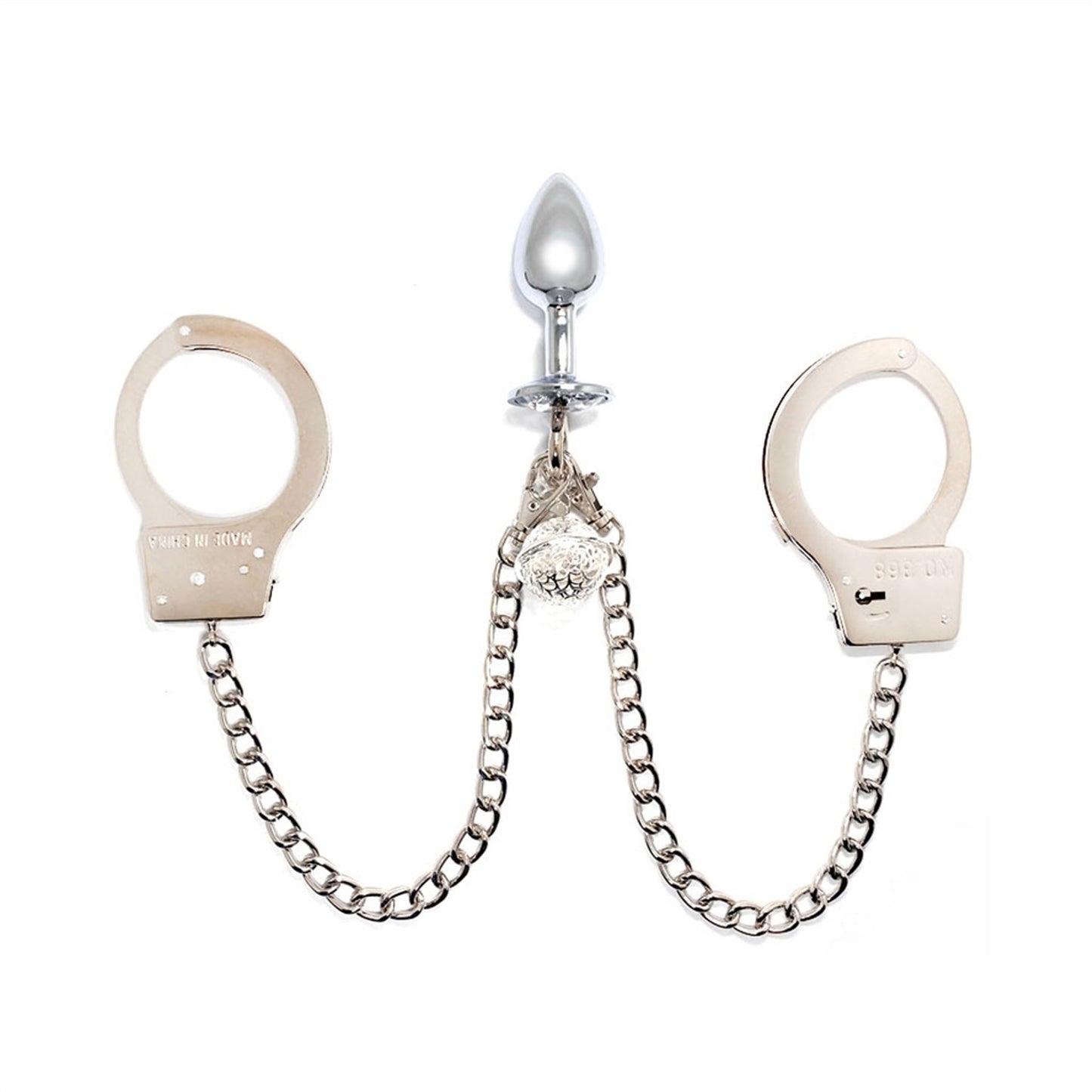 Eggs Toys Stainless Steel with Bell Pendant Crysta