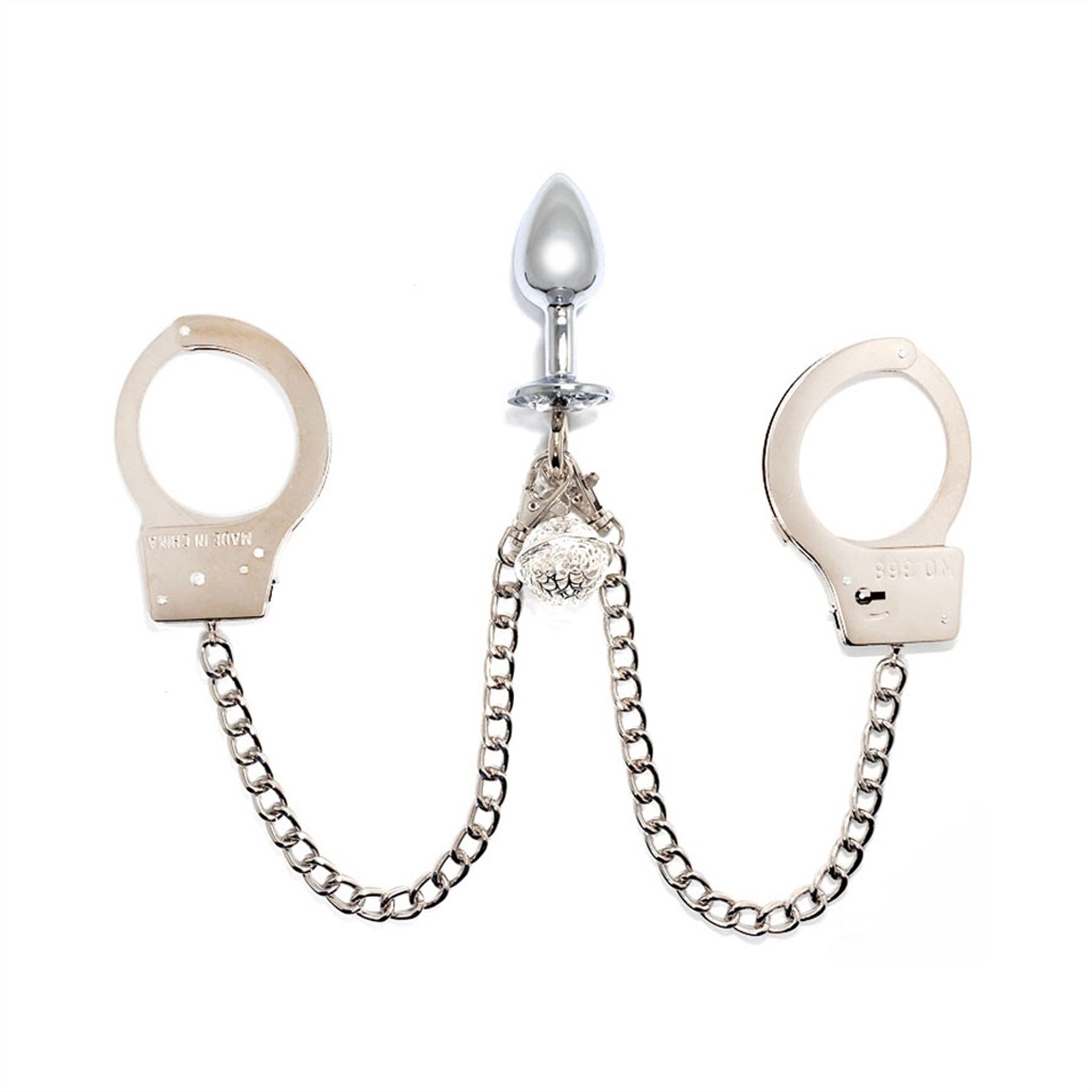 Eggs Toys Stainless Steel with Bell Pendant Crysta