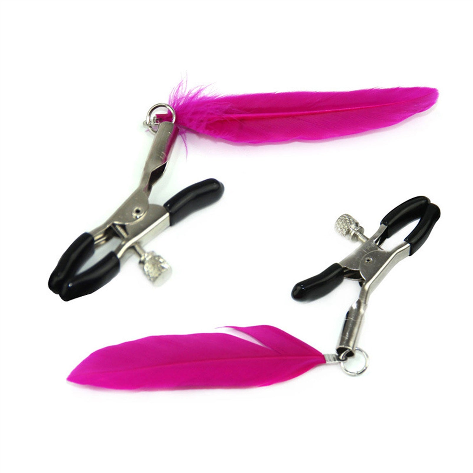 Feather Metal Mimi Clip Nipple Clamps With Black B