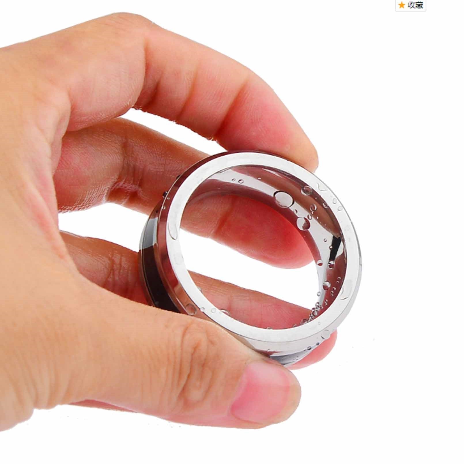 Stainless Steel Fluorescent Male Cock Ring Penis L