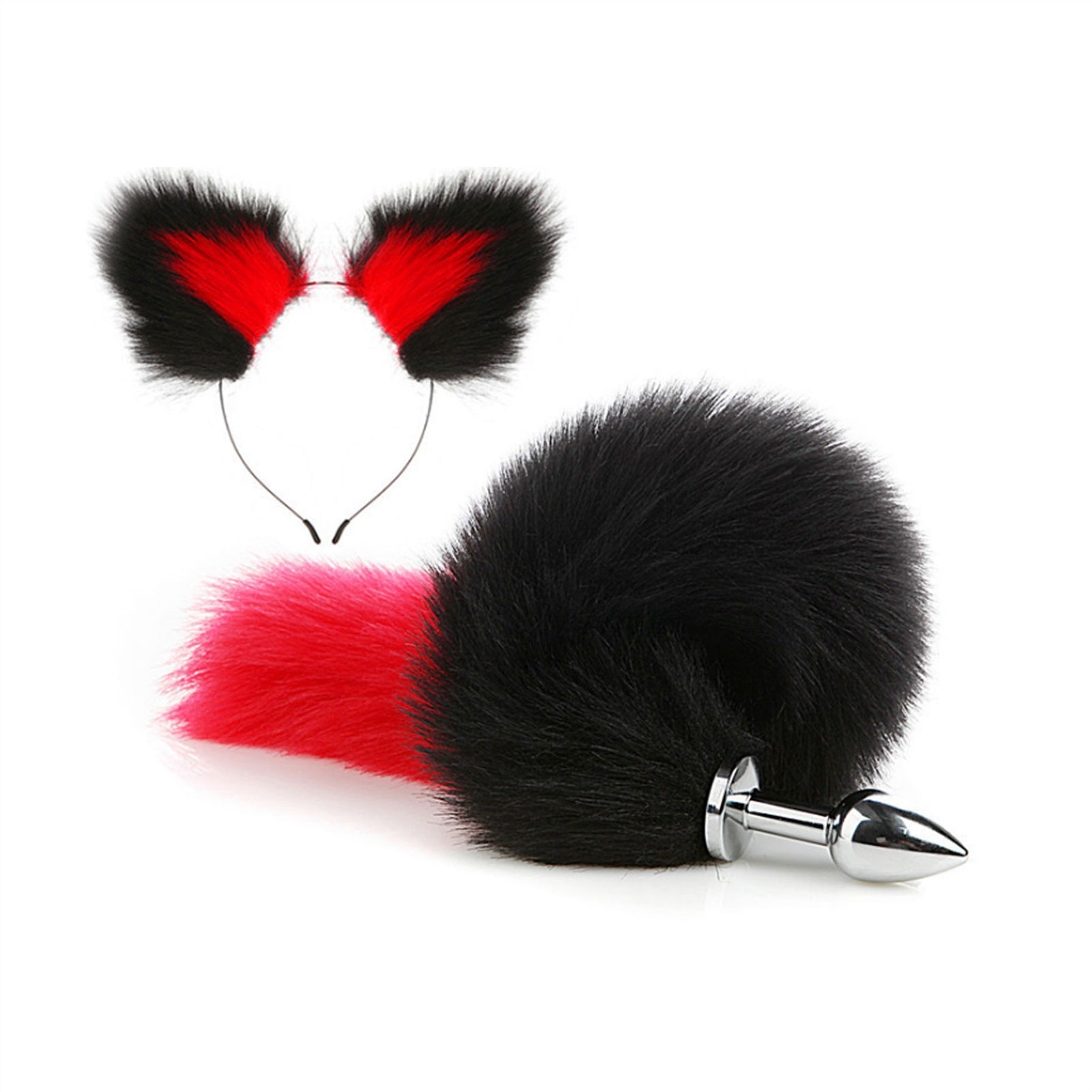 Faux Fox Tail Anal Plug Ear Hairpin Set Cosplay Ad