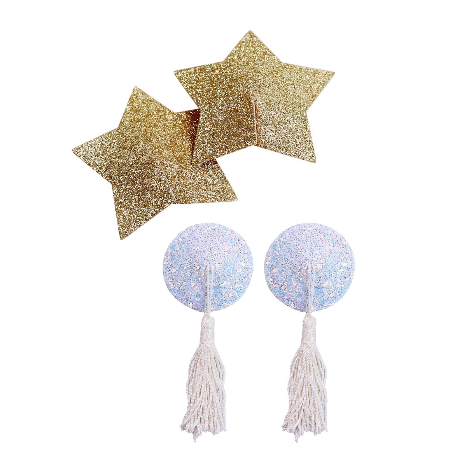 Fun Breast Nipple Paste Round Star Heart Lapel Sti