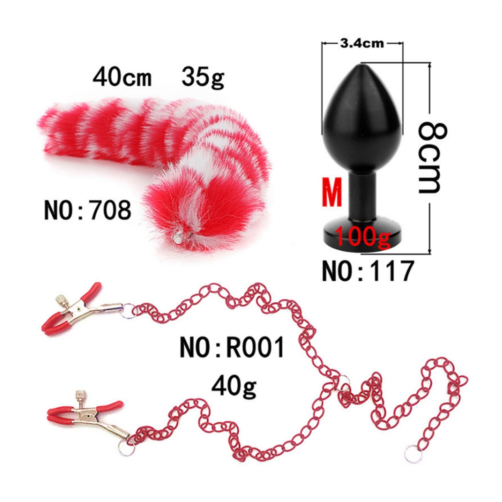 Long Chain Tail Metal Clamp Nipple Clamp Female Cl