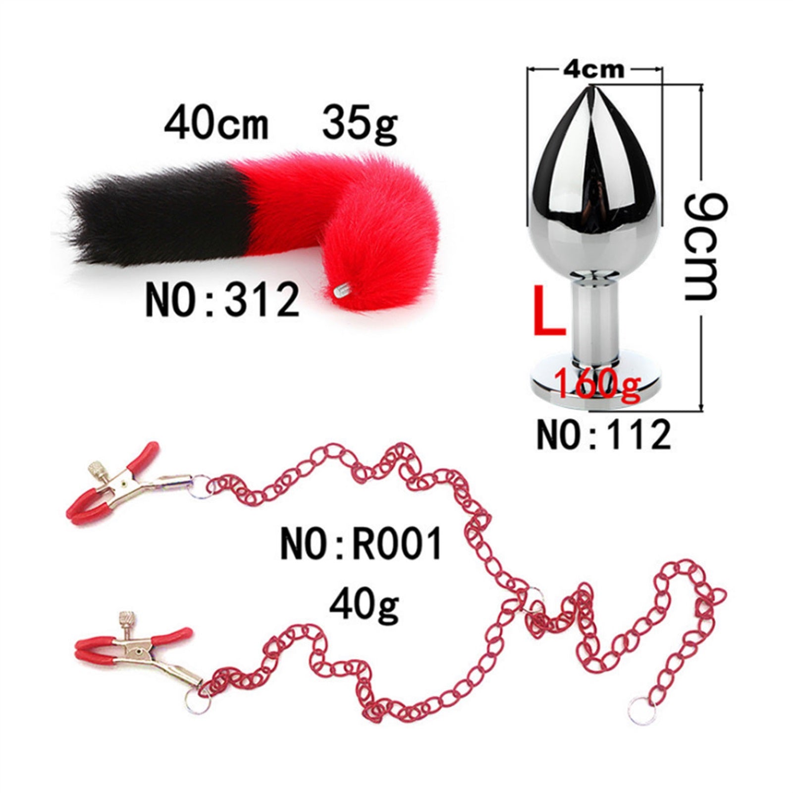 Long Chain Tail Metal Clamp Nipple Clamp Female Cl