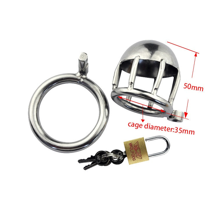 Male Breathable Chastity Cage Stainless Steel Devi