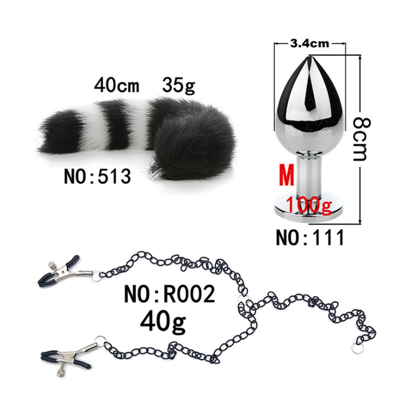 Long Chain Tail Metal Clamp Nipple Clamp Female Cl