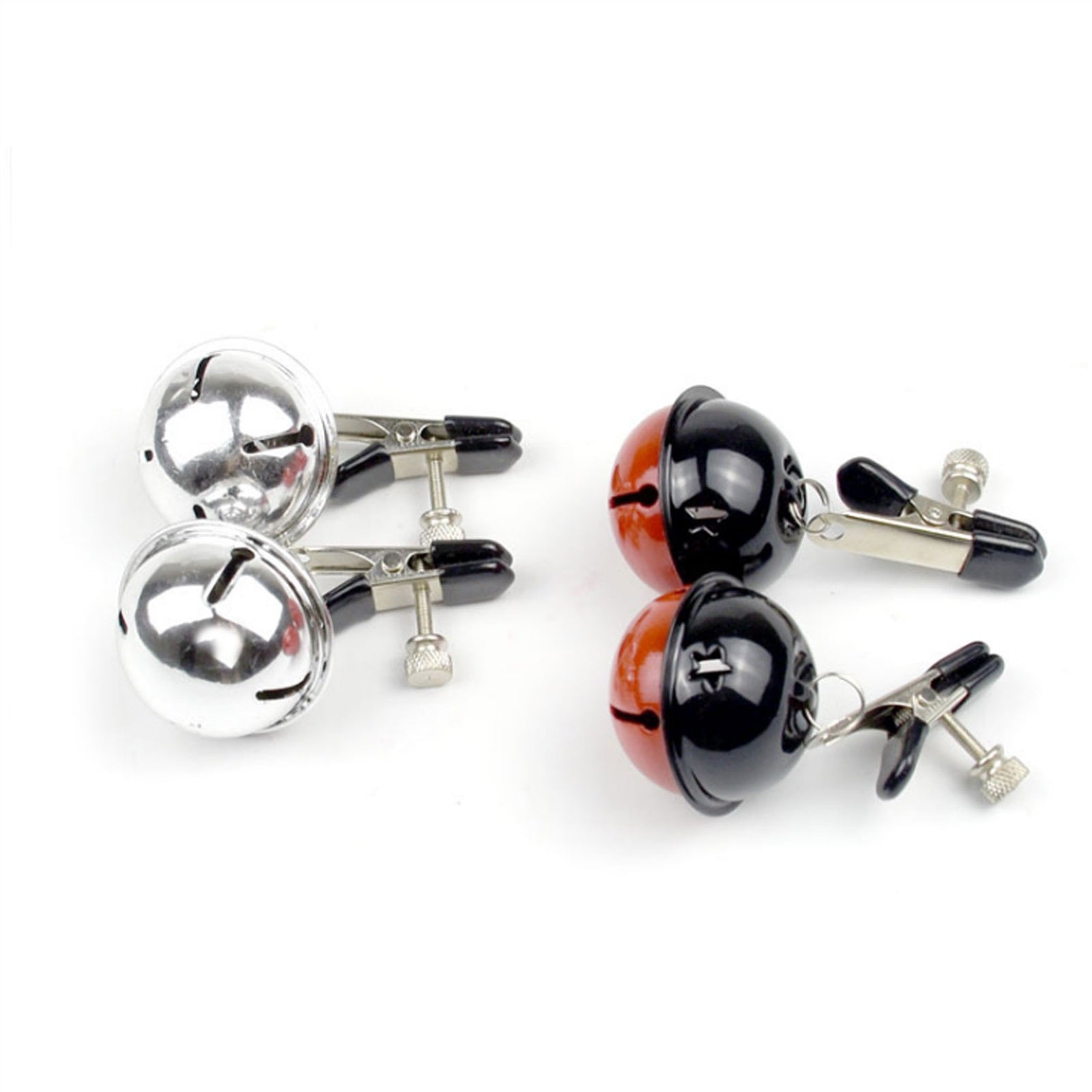 With Bells Metal Mimi Clip Nipple Clamps With Blac