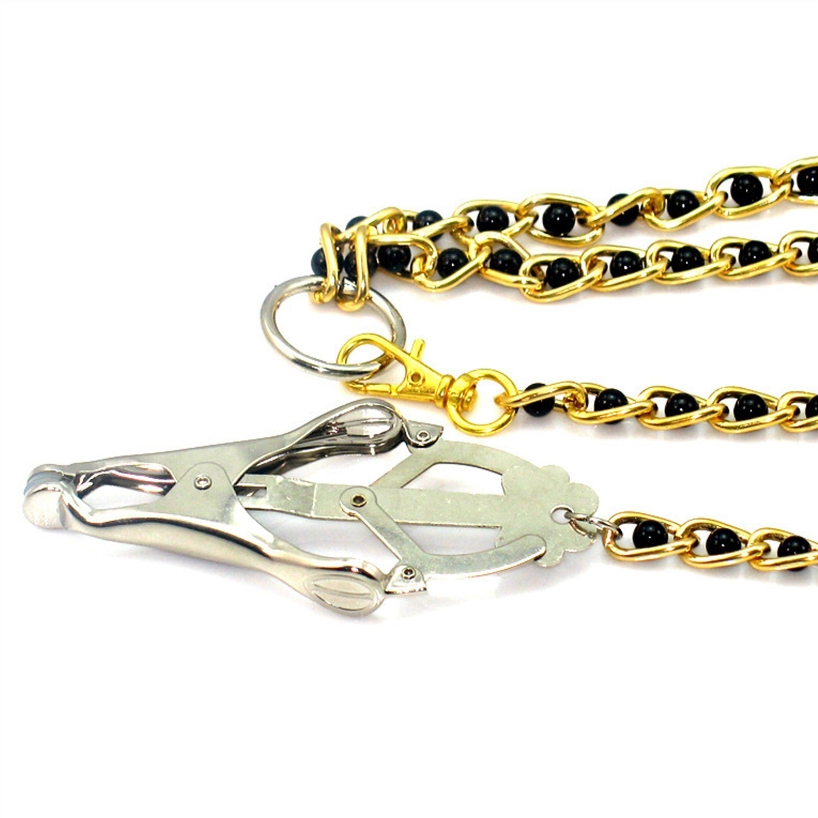 Body Chain With Metal Adjustable Clip Nipple Clamp