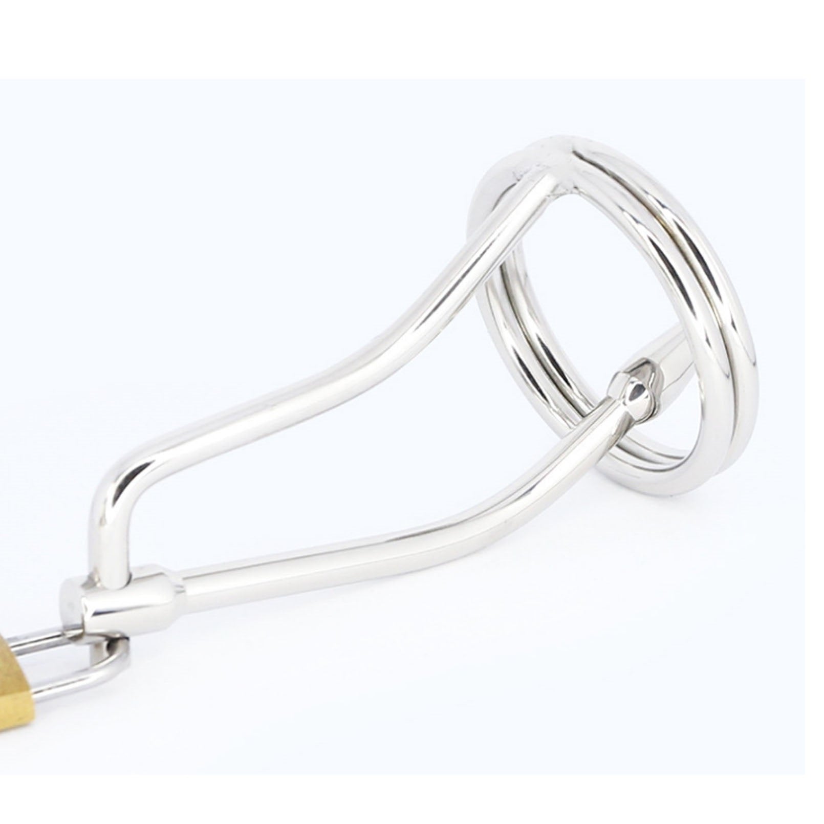 Male Metal Chastity Device Penis Lock Anal Plug Re