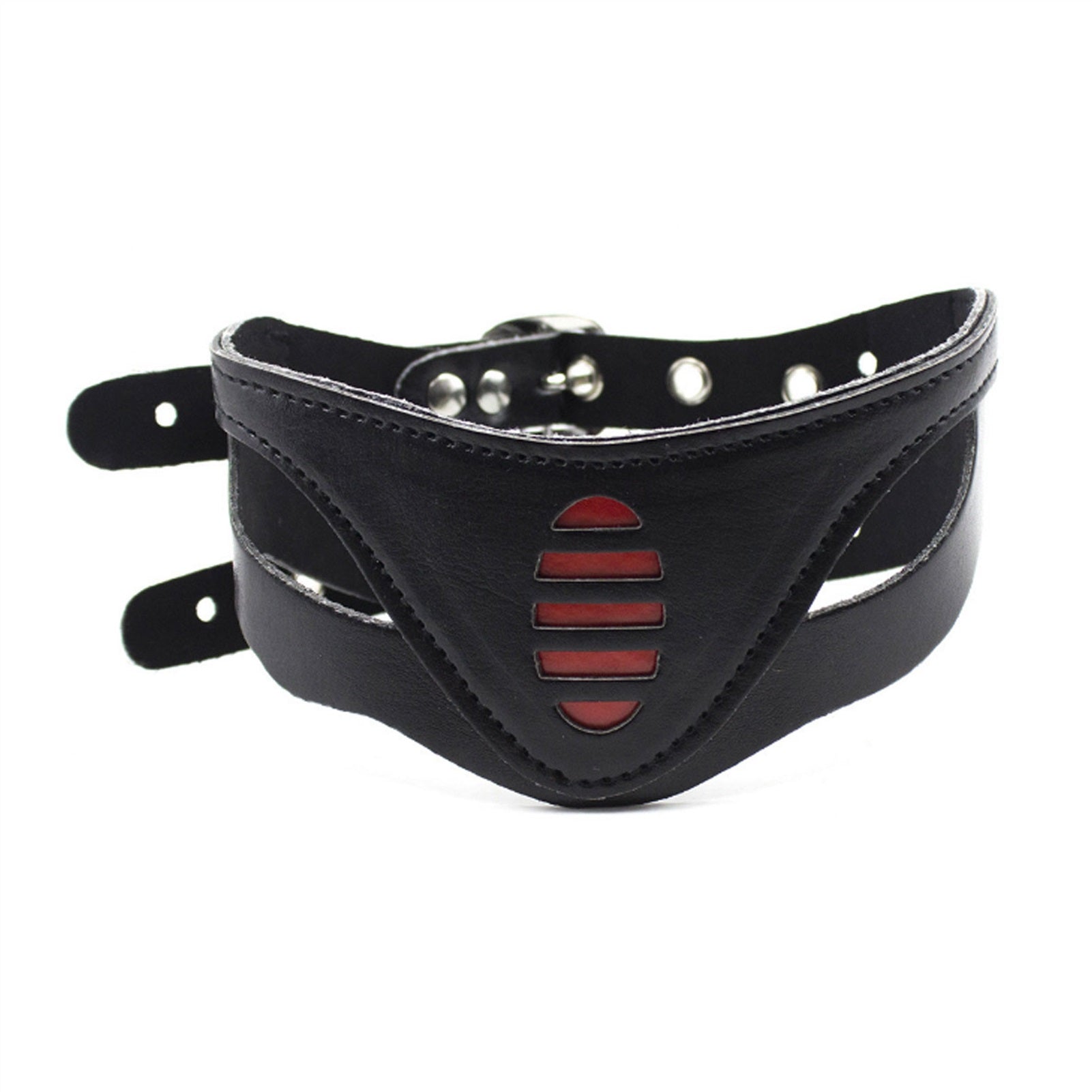 PU Leather Choker Collar Necklace Adjustable Size 