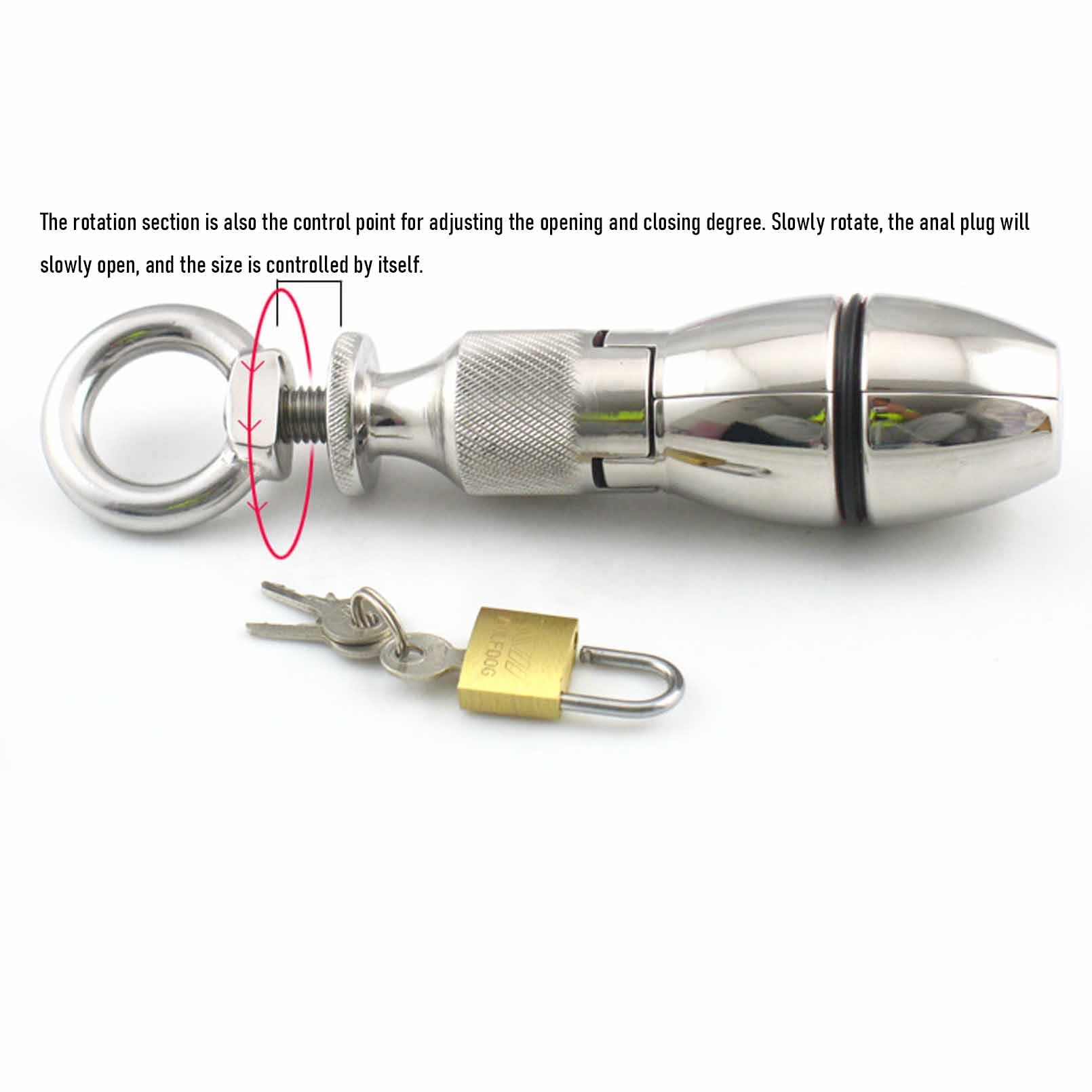 Anal Plug Heavy Duty Stainless Steel Anal Trainer 