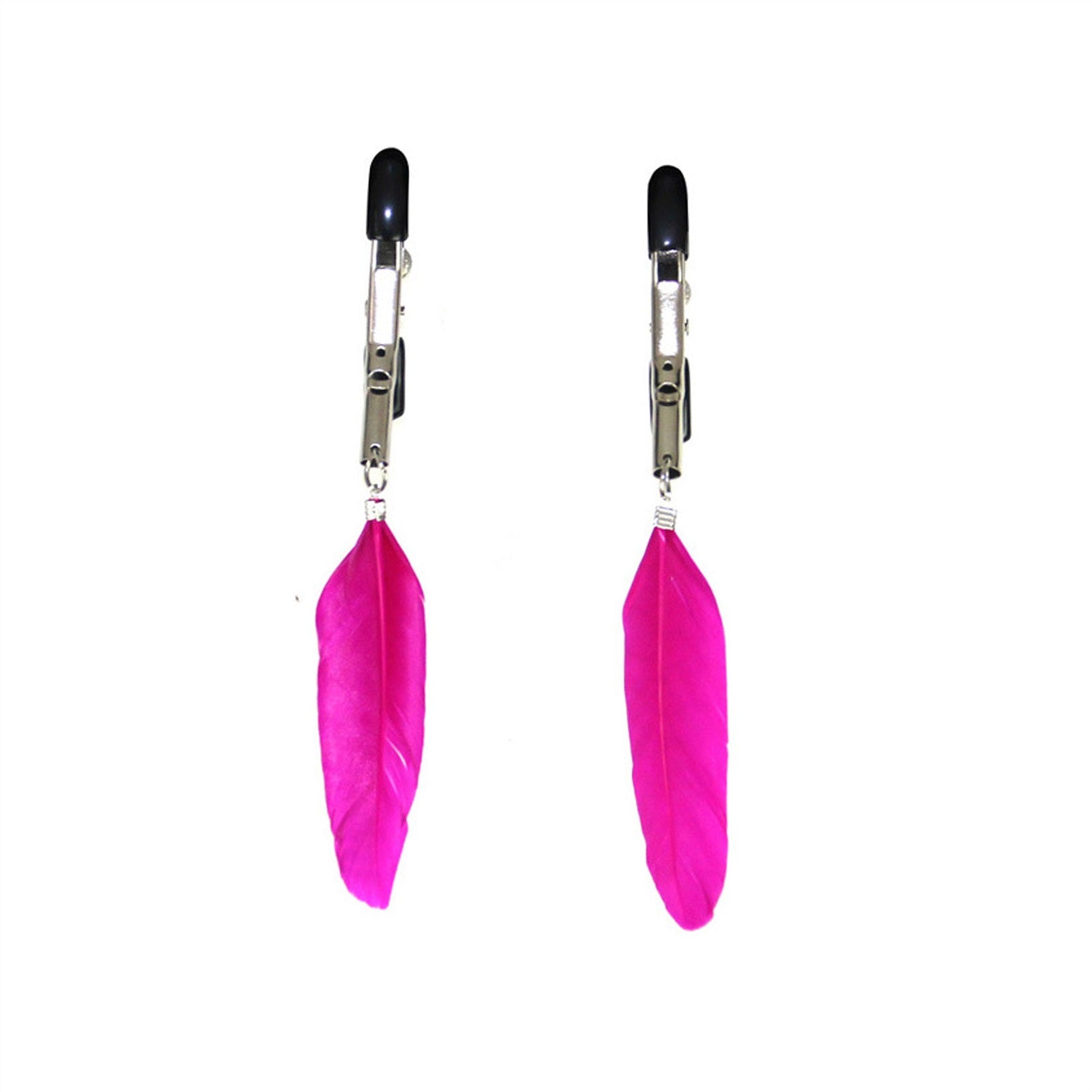 Feather Metal Mimi Clip Nipple Clamps With Black B