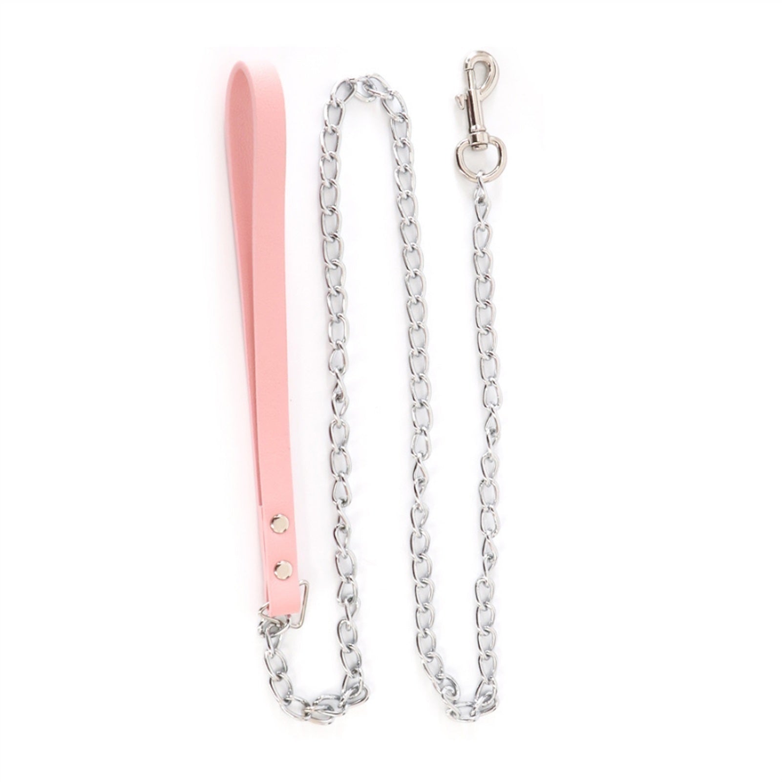 Fashion Pink Blue Leather Bell Choker Collar Neckl
