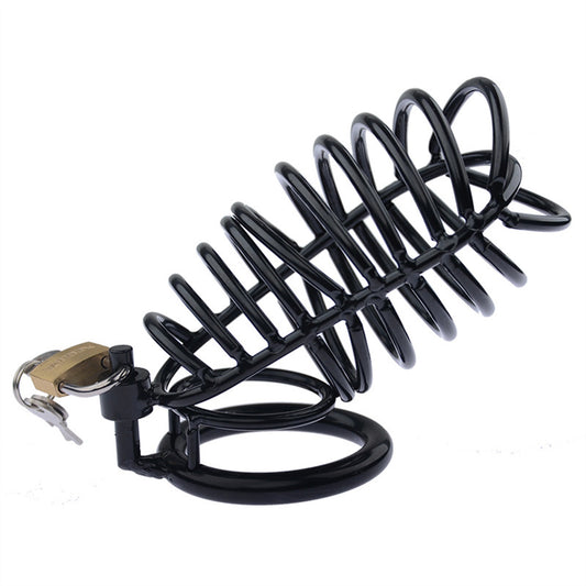 Male Bondage Chastity Cage Device, Stainless Steel