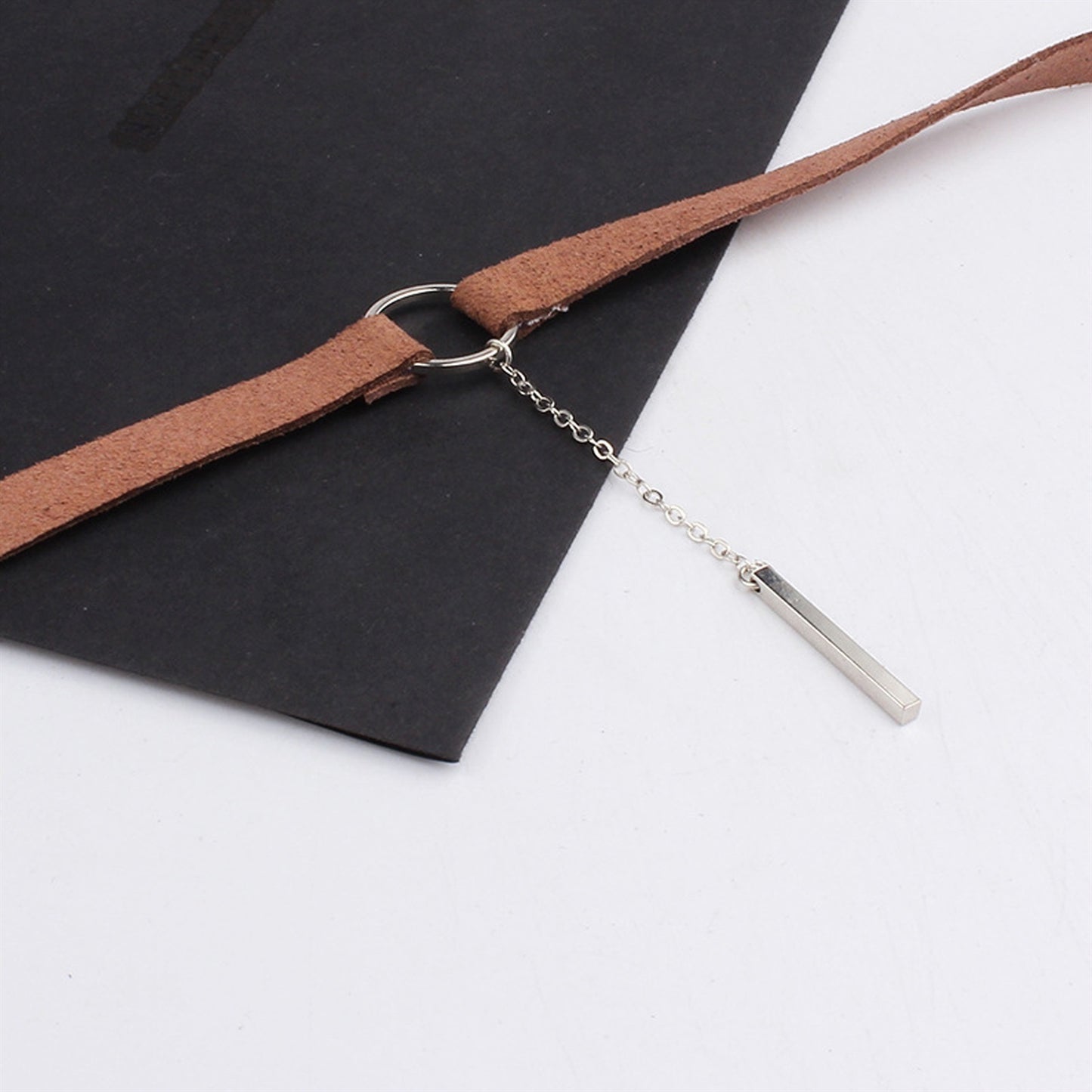 Fashion Velvet Collar Necklace With Chain Adjustab