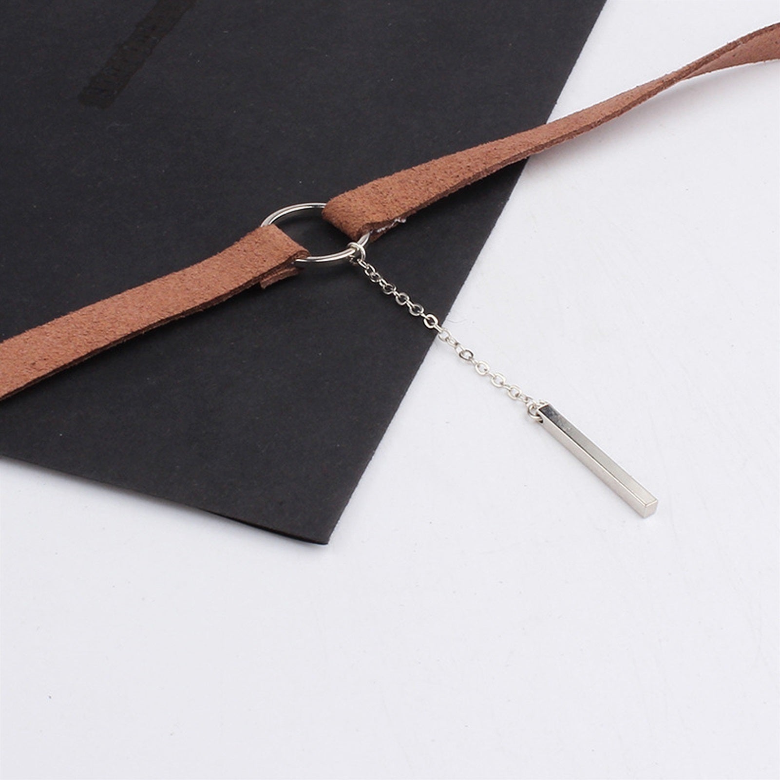 Fashion Velvet Collar Necklace With Chain Adjustab