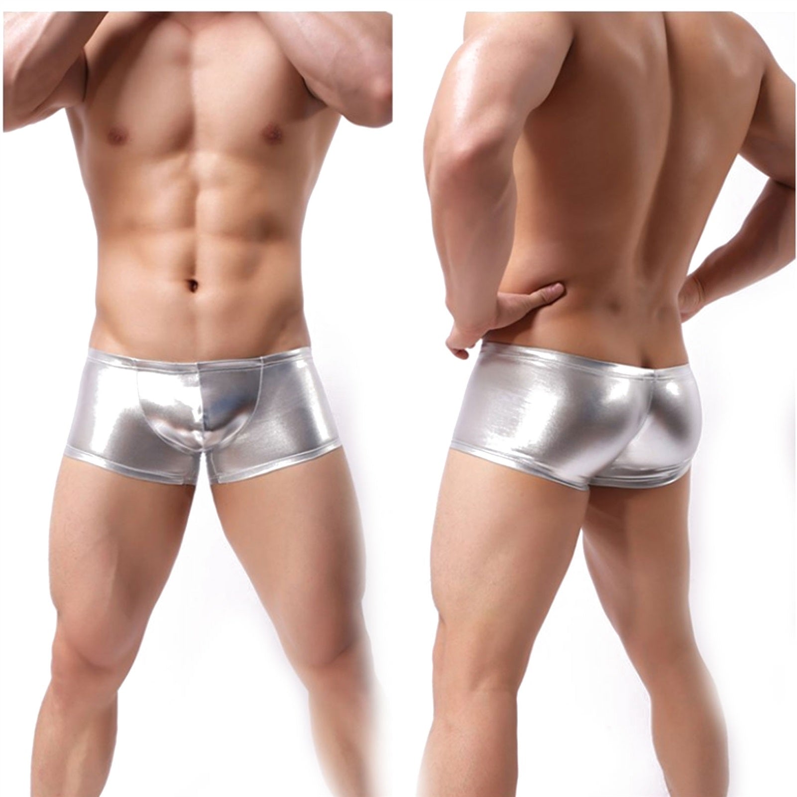 Men's Underwear, Imitation Leather, Patent Leather