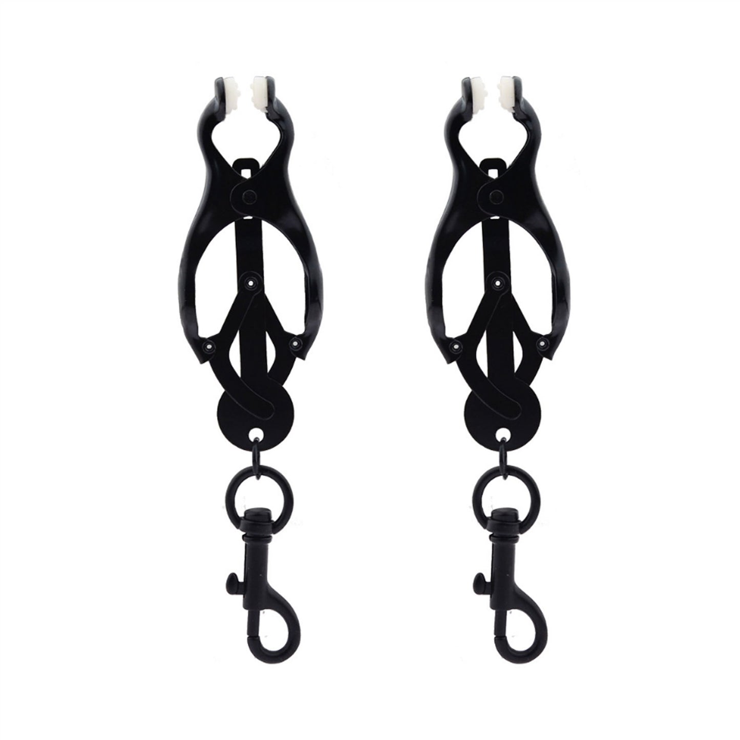 Black Hook Metal Mimi Clip Nipple Clamps With Blac