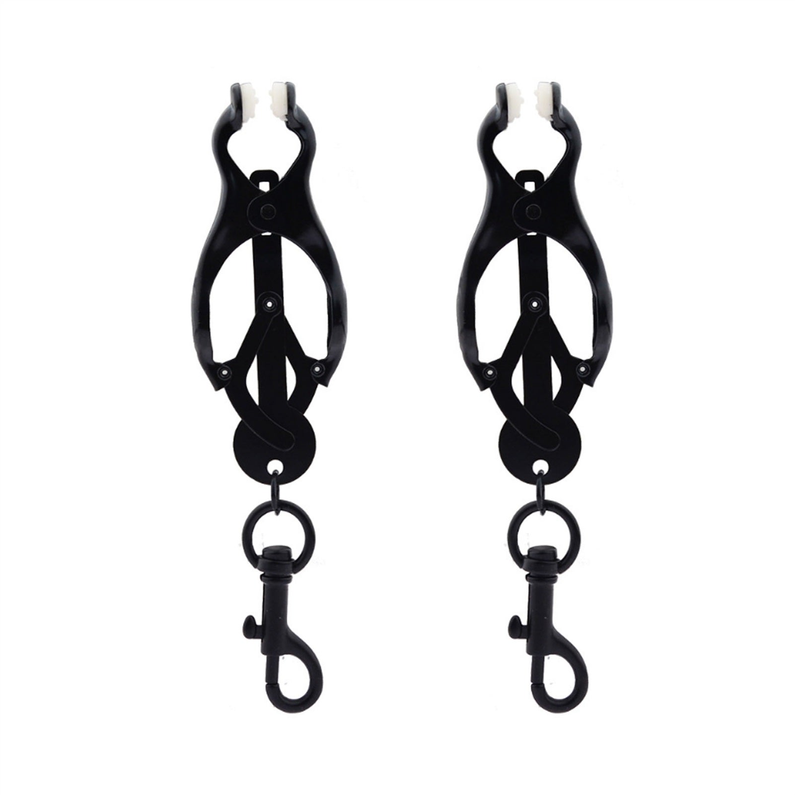 Black Hook Metal Mimi Clip Nipple Clamps With Blac