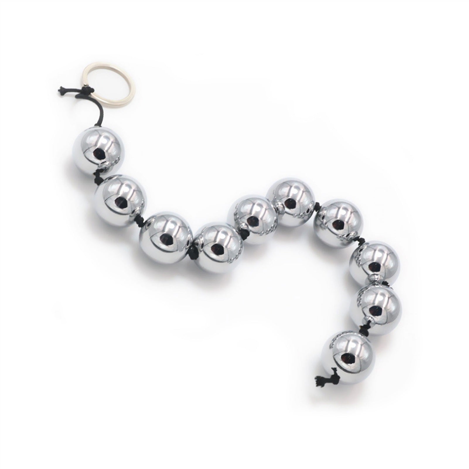 10 Balls Eggs Toys Stainless Steel Crystal Plug Re