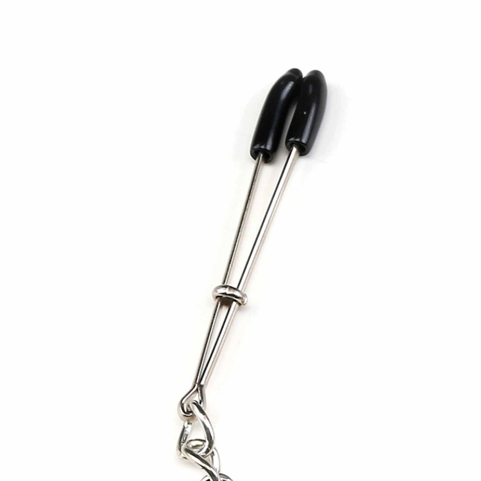 Adjustable Nipple Noose With Chains Faux Body Pier