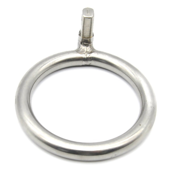 Male Chastity Device Cock Cage Steel Metal Silver 