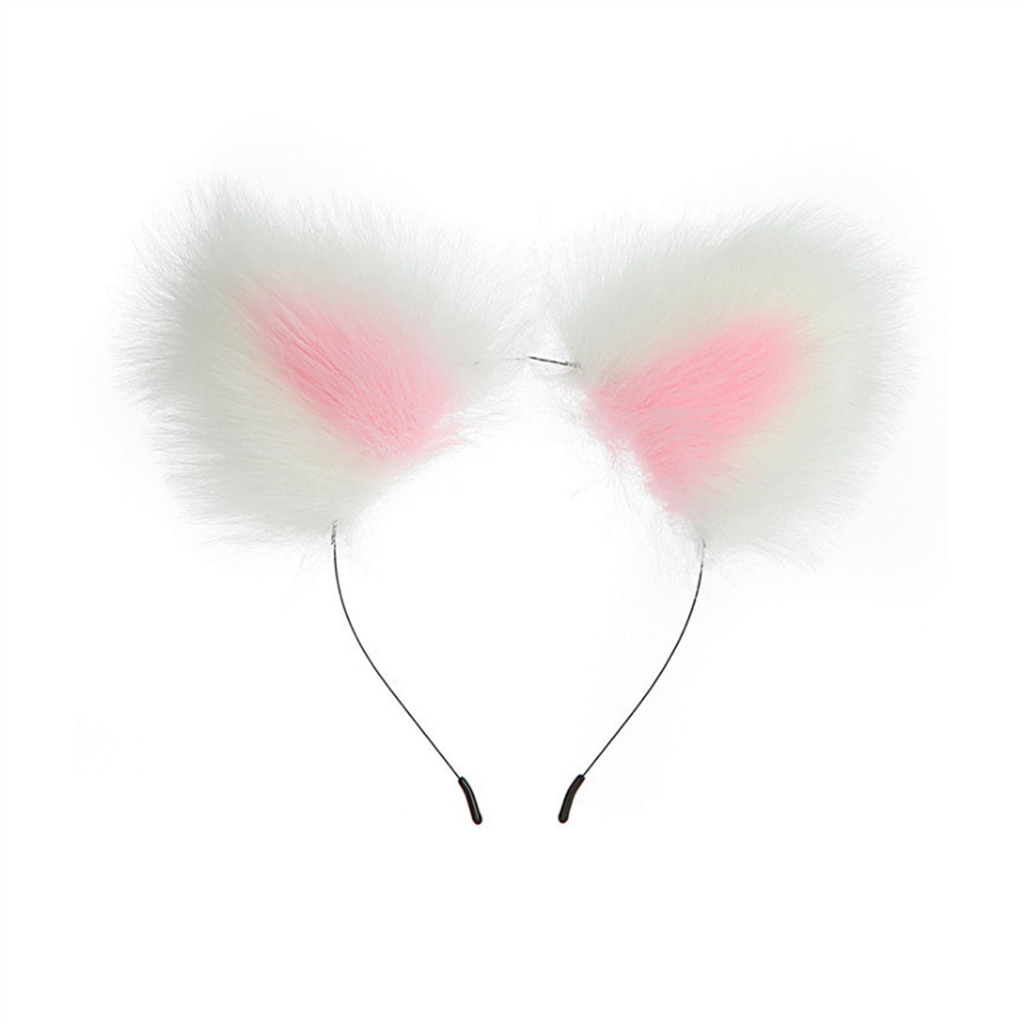 Three Pieces Set Faux Fox Tail Anal Plug Ear Hairp