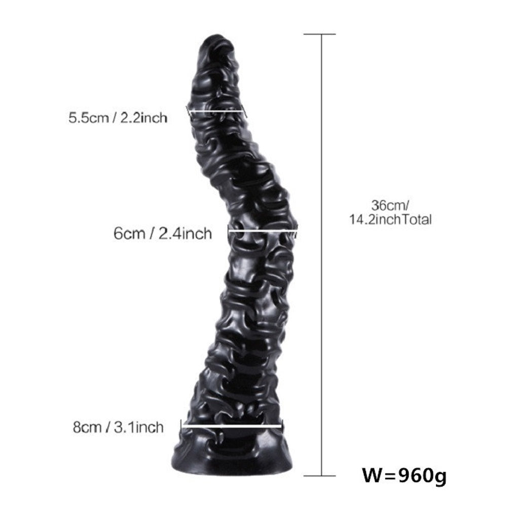 S shape Dildo Sex Toy For Women Pvc Silicone Penis