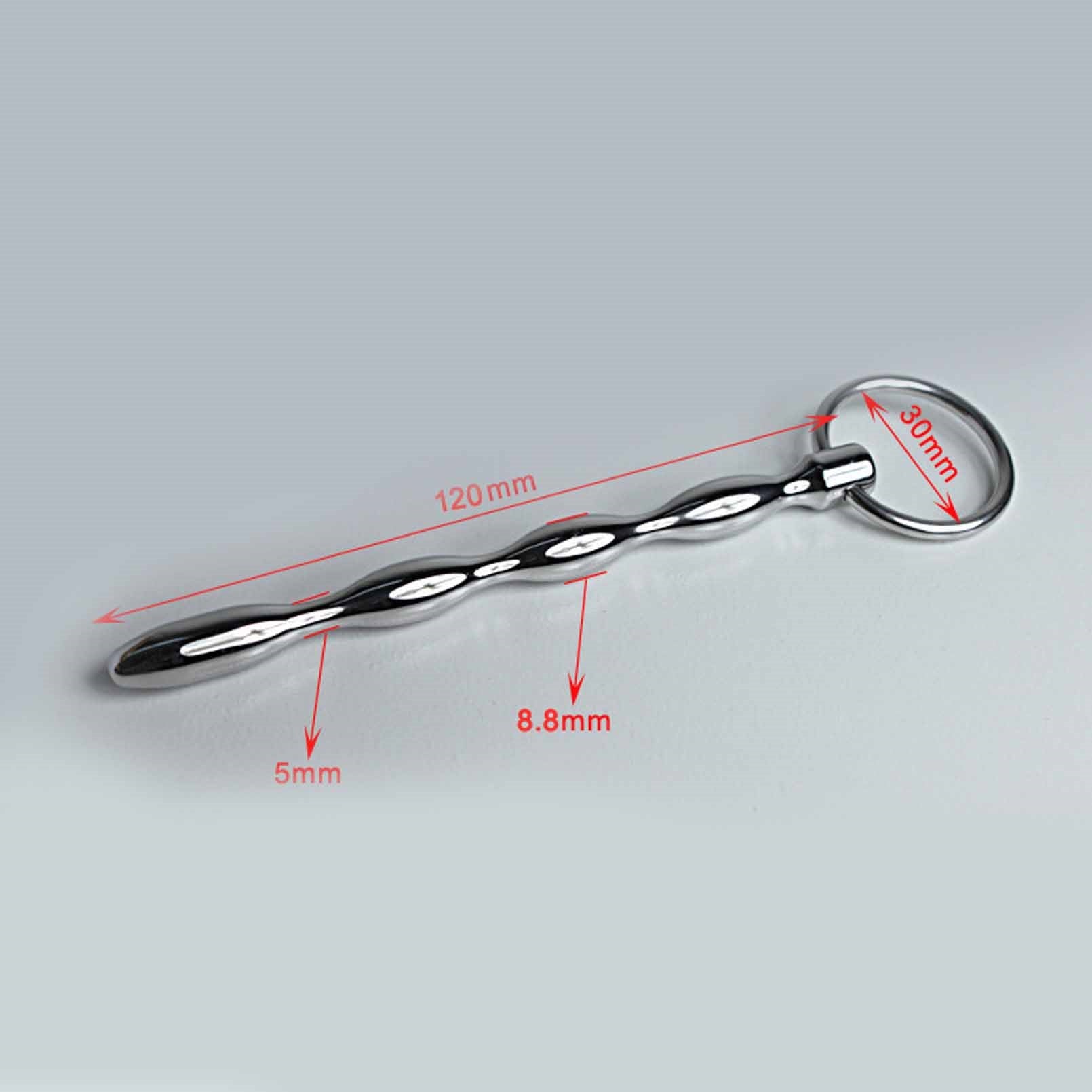 Stainless Steel Beads 120mm Urethral Sounds Penis 