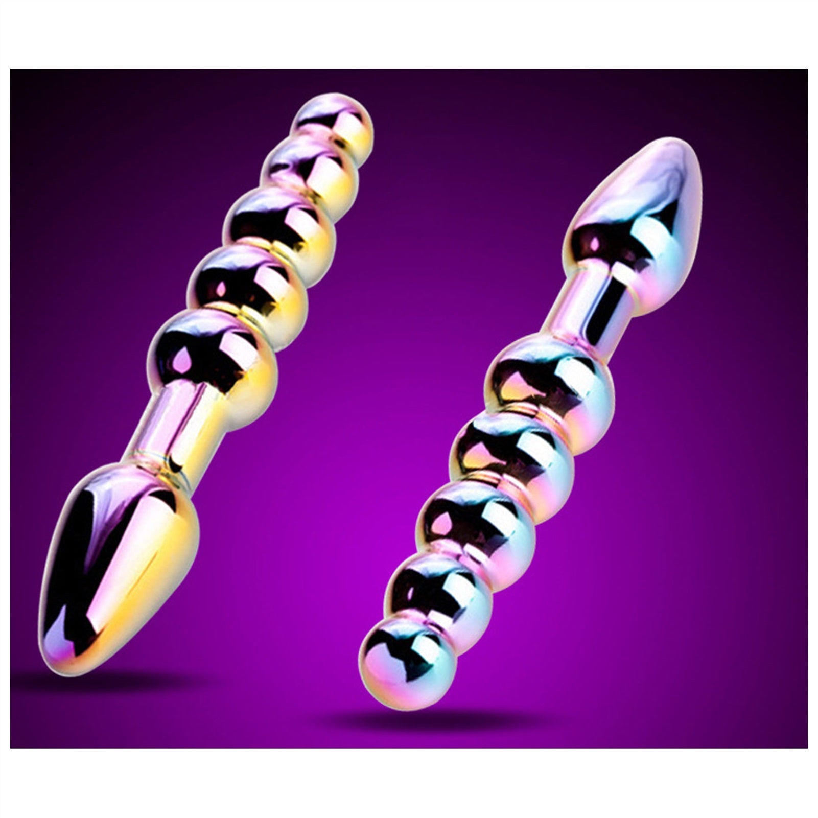 Crystal Glass Adult Toy Metal Anal Plug Ring For C