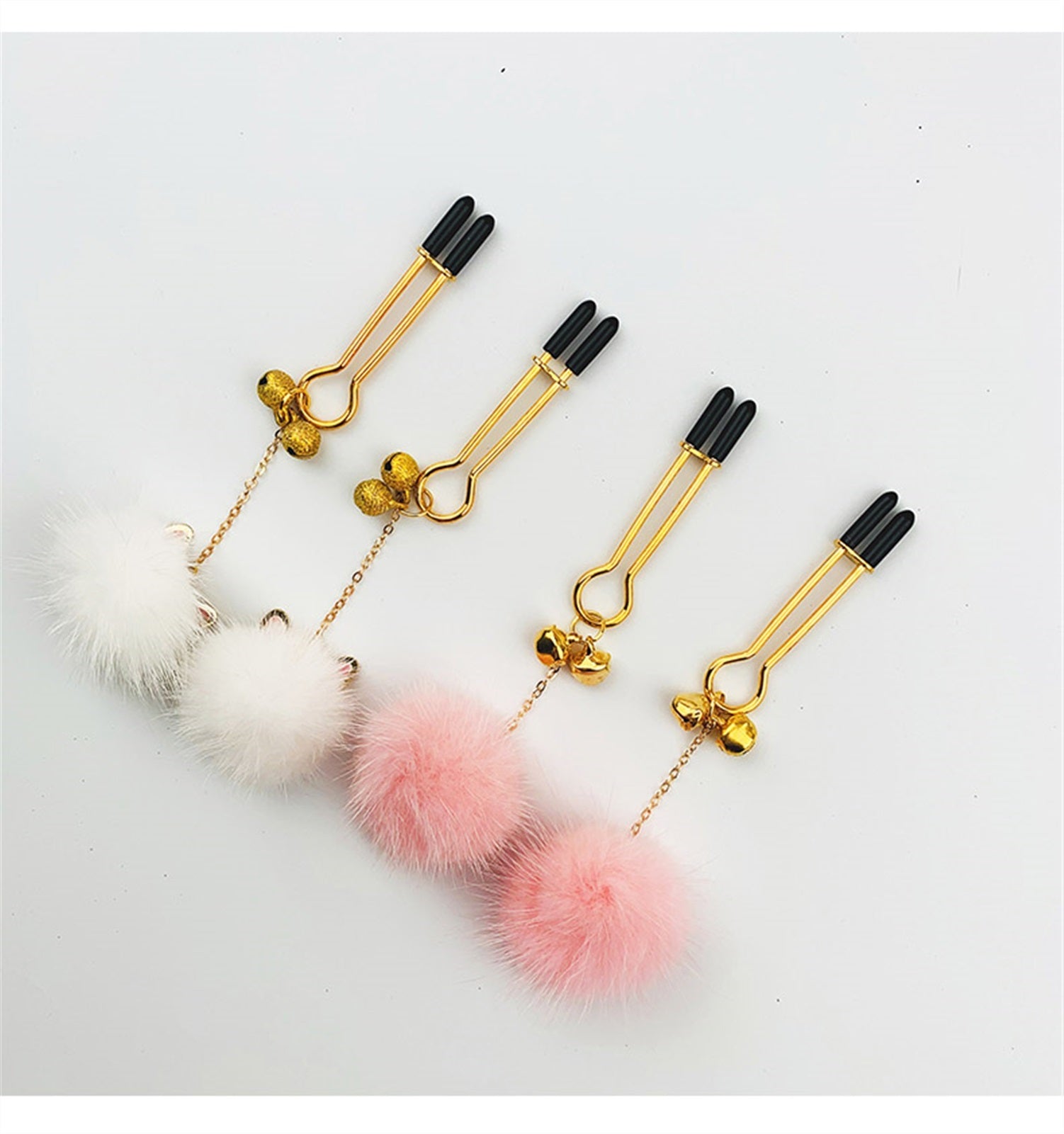 SM Sex Nipple Clips Metal Chain Nipple Rings Clamp