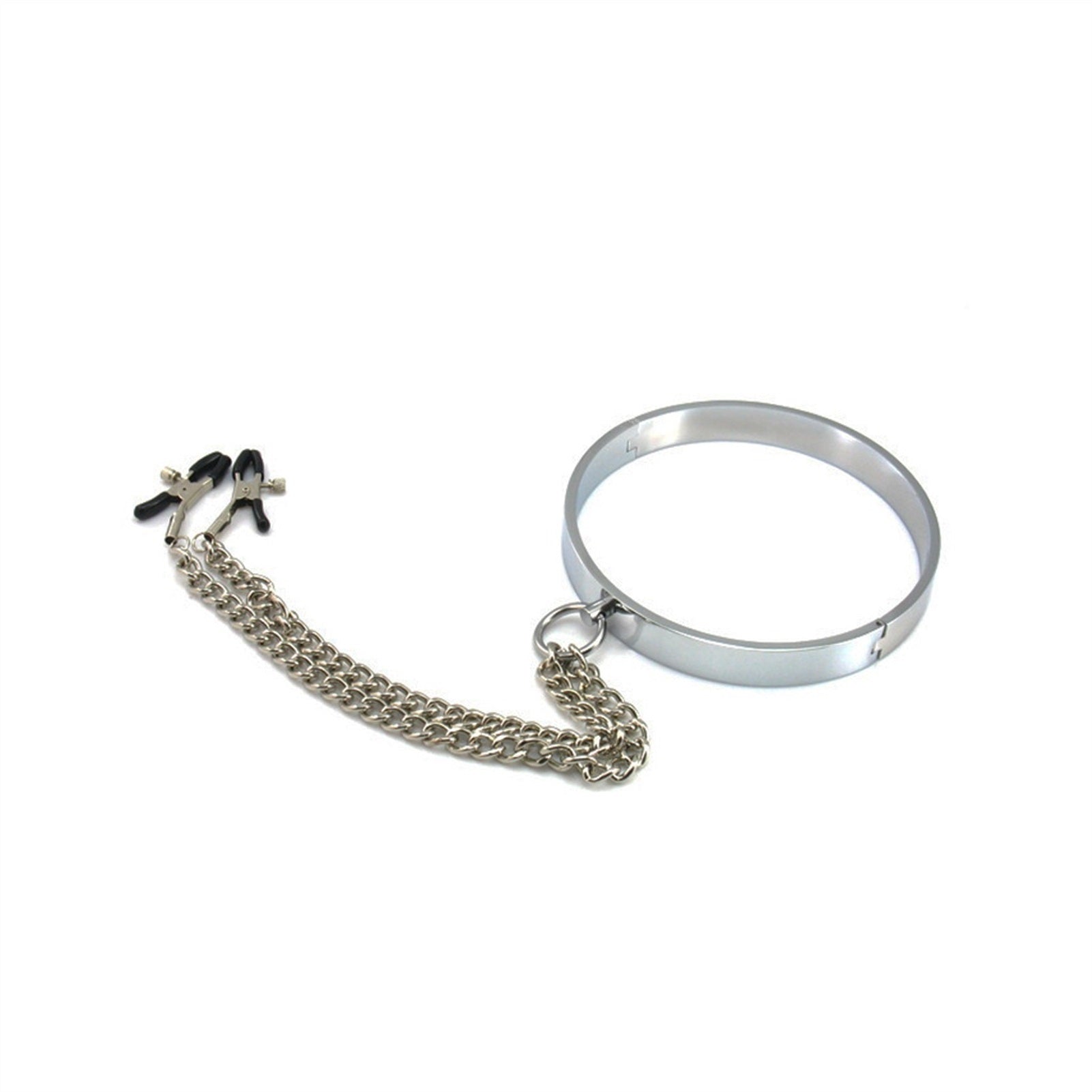 Man Stainless Steel Metal Restraint Neck Collar Ri