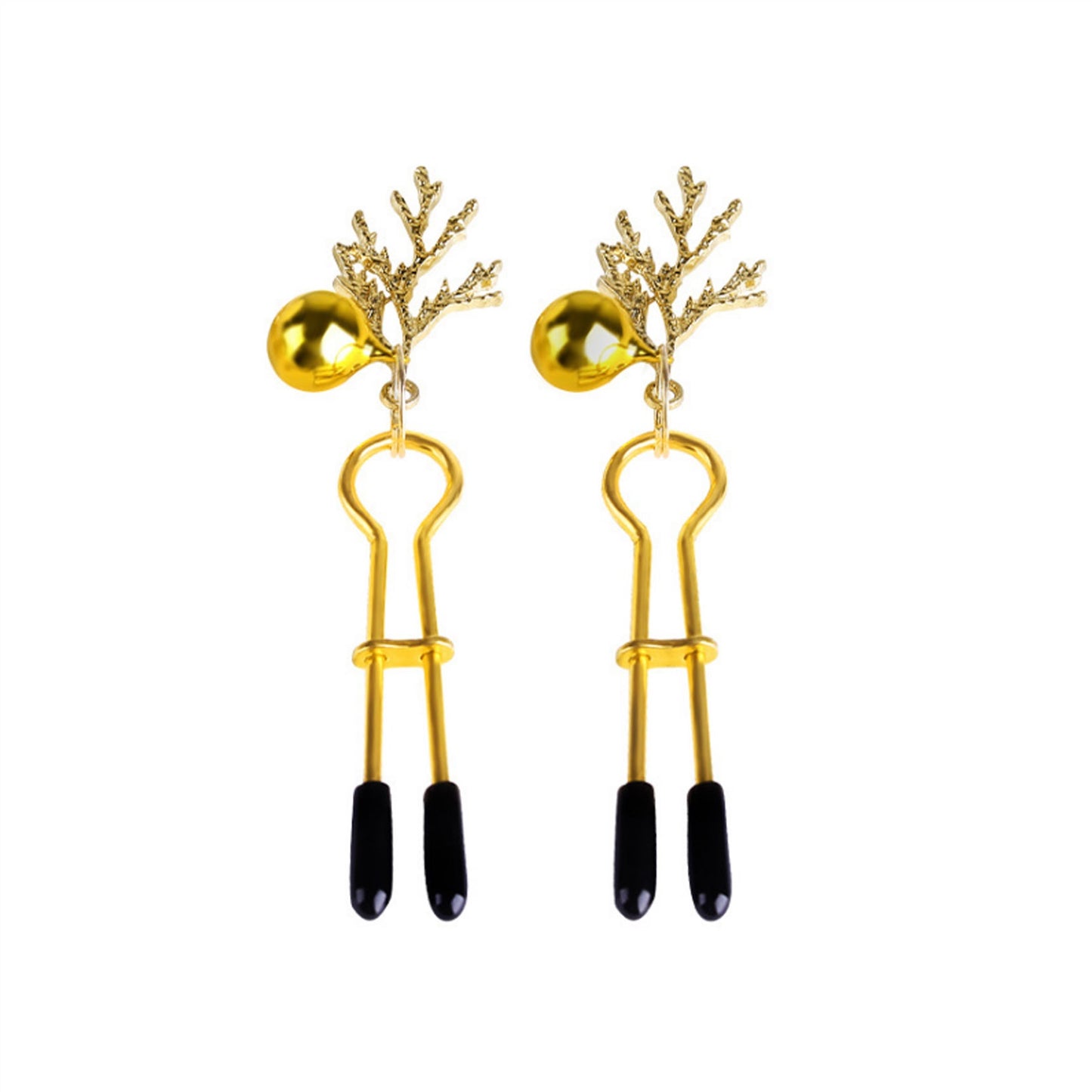 Bells Metal Clip Nipple Clamps With Screw Piercing