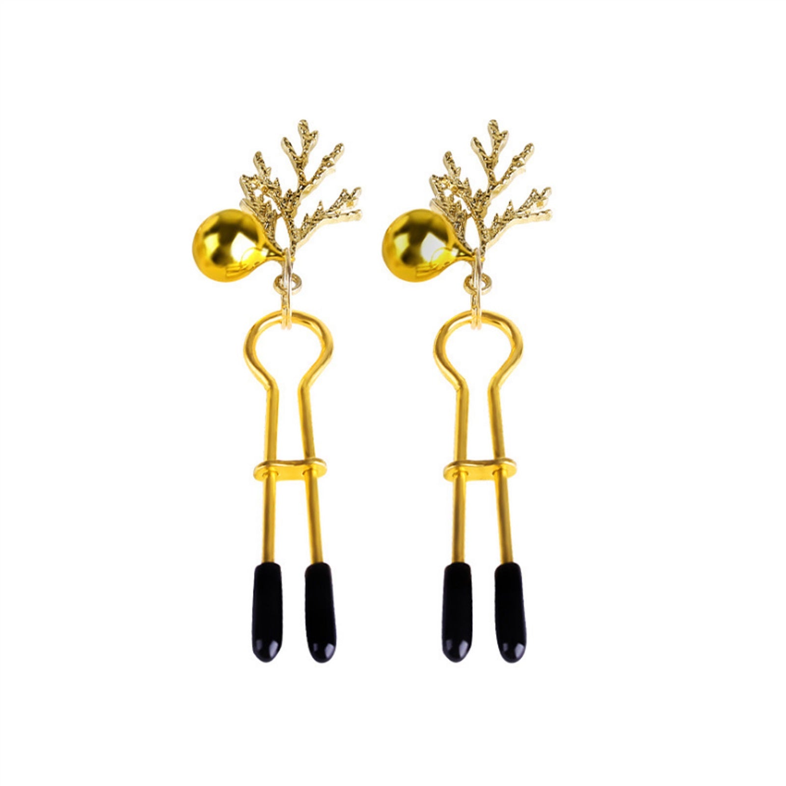 Bells Metal Clip Nipple Clamps With Screw Piercing