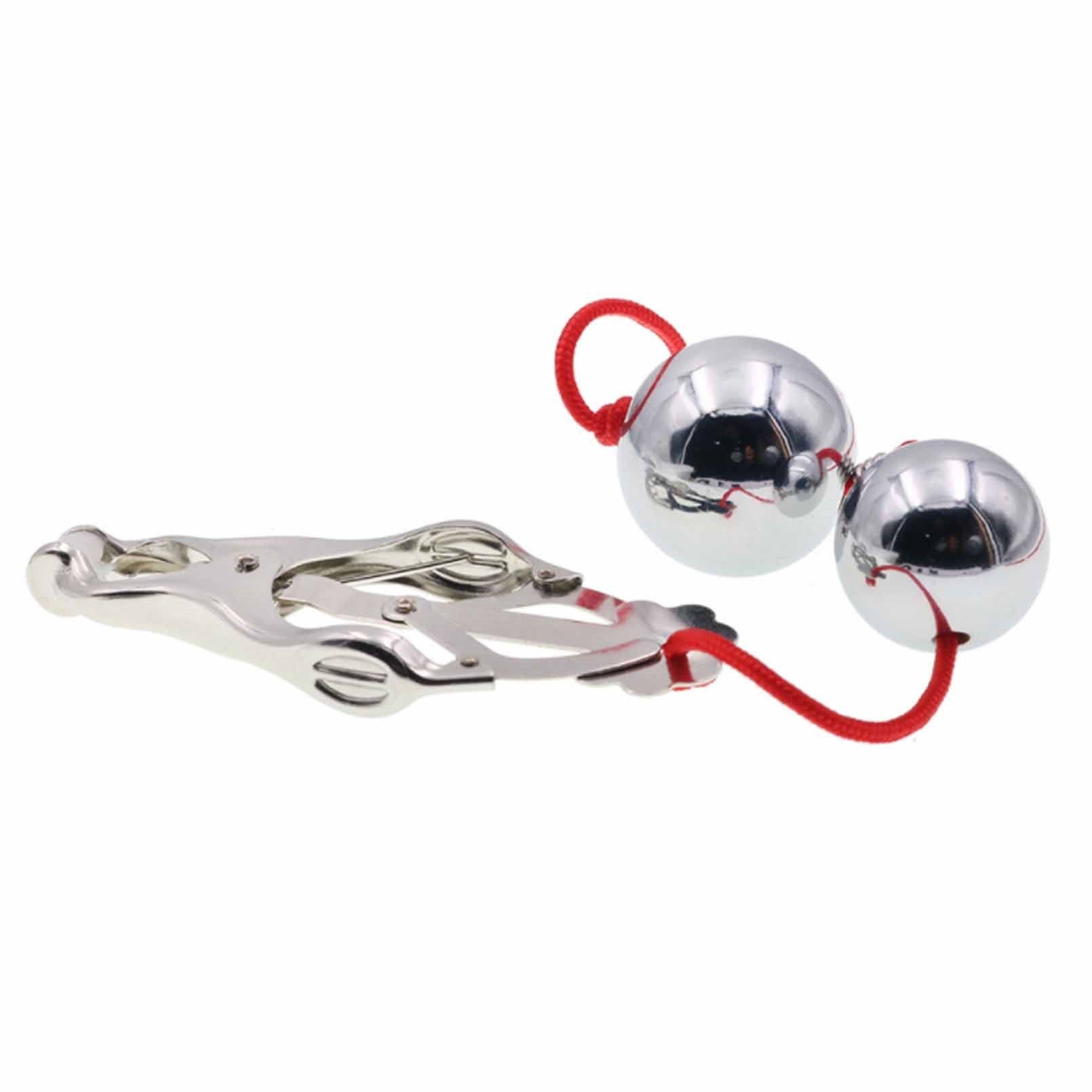 Solid ball Metal Clip Nipple Clamps With Screw Non