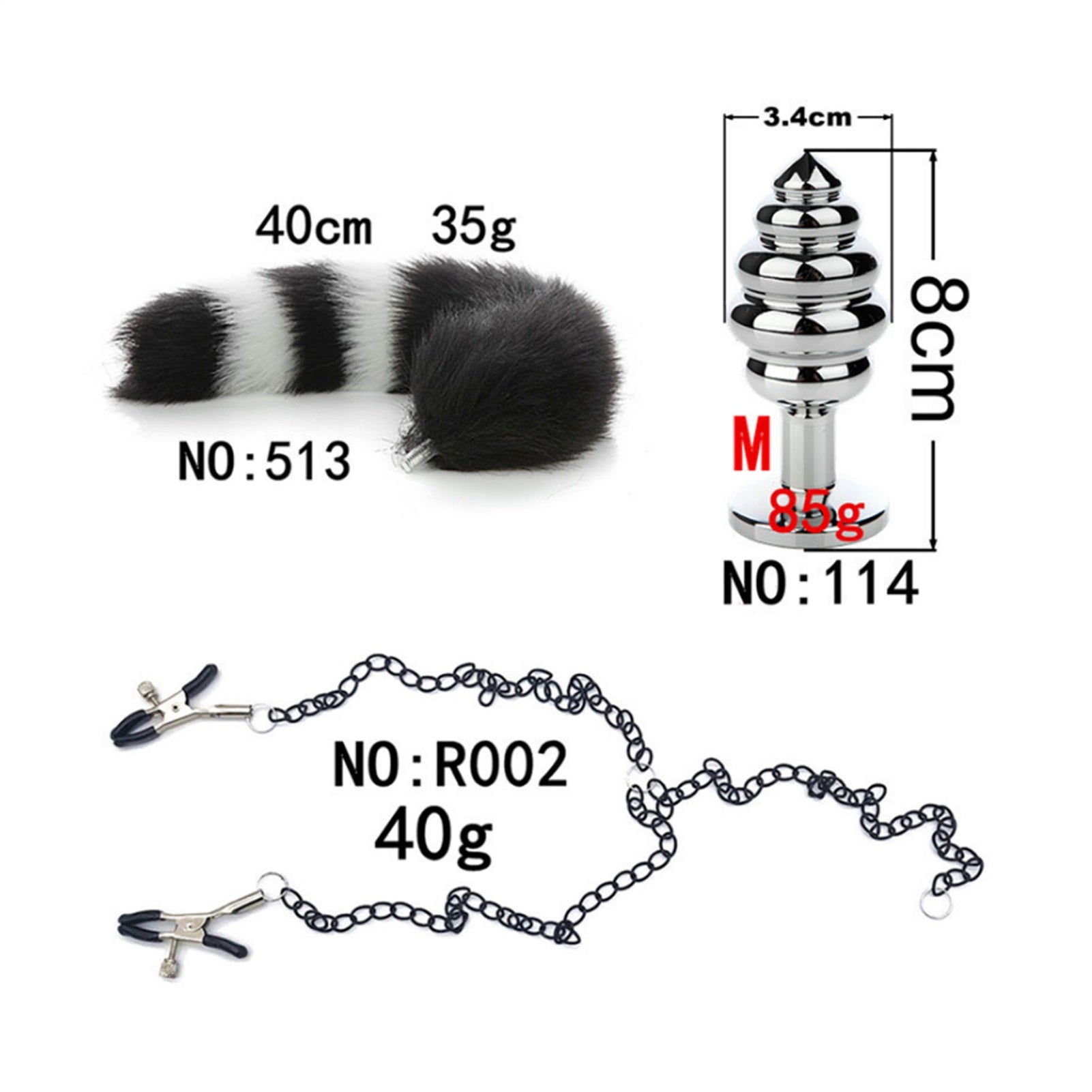Long Chain Tail Metal Clamp Nipple Clamp Female Cl