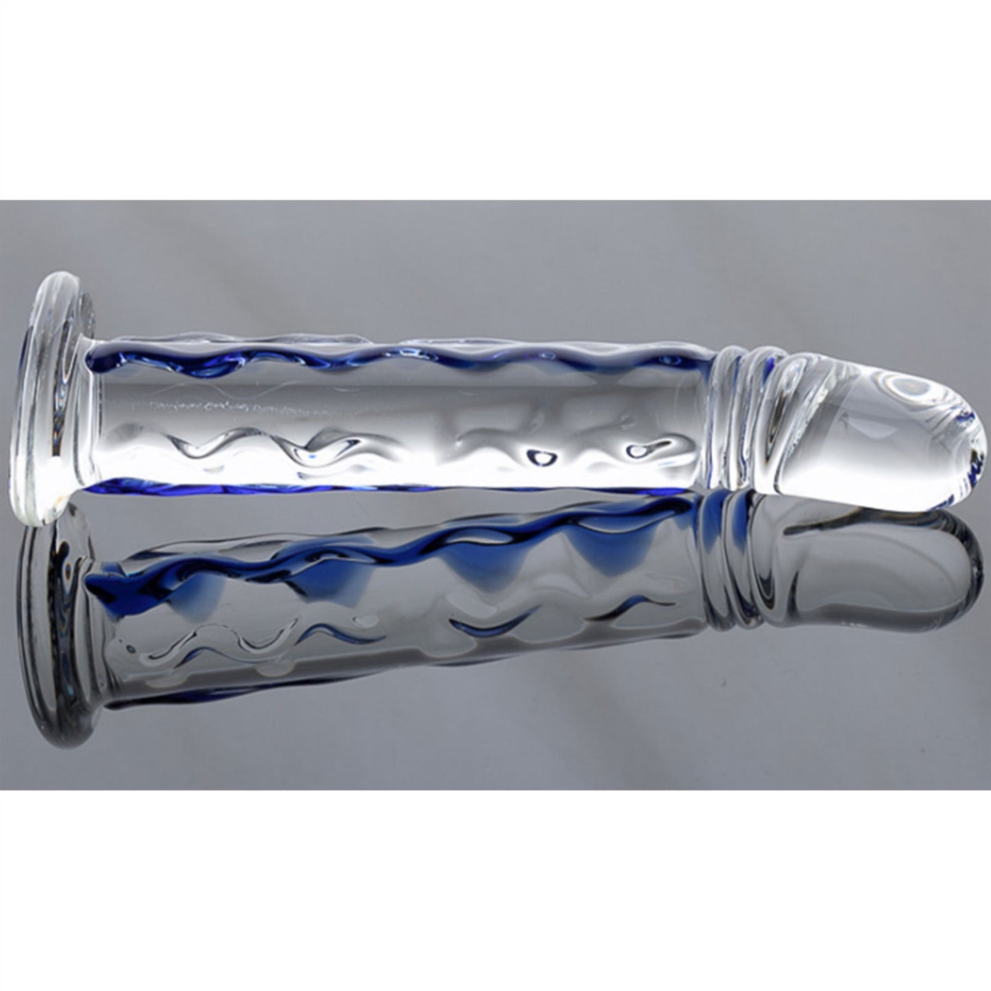 Crystal Glass Adult Toy Metal Anal Plug Ring For C