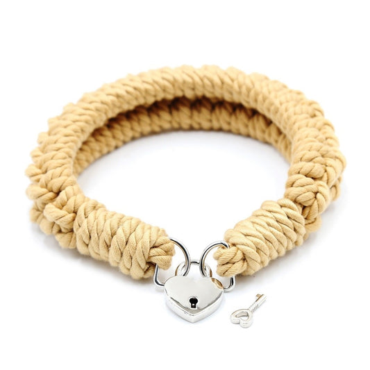 Imitation Hemp Rope Hand-woven Neck Sleeve With Lo