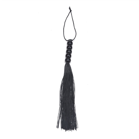 6 Beads Silicone Elastic Wires Tassels Horse Whip 
