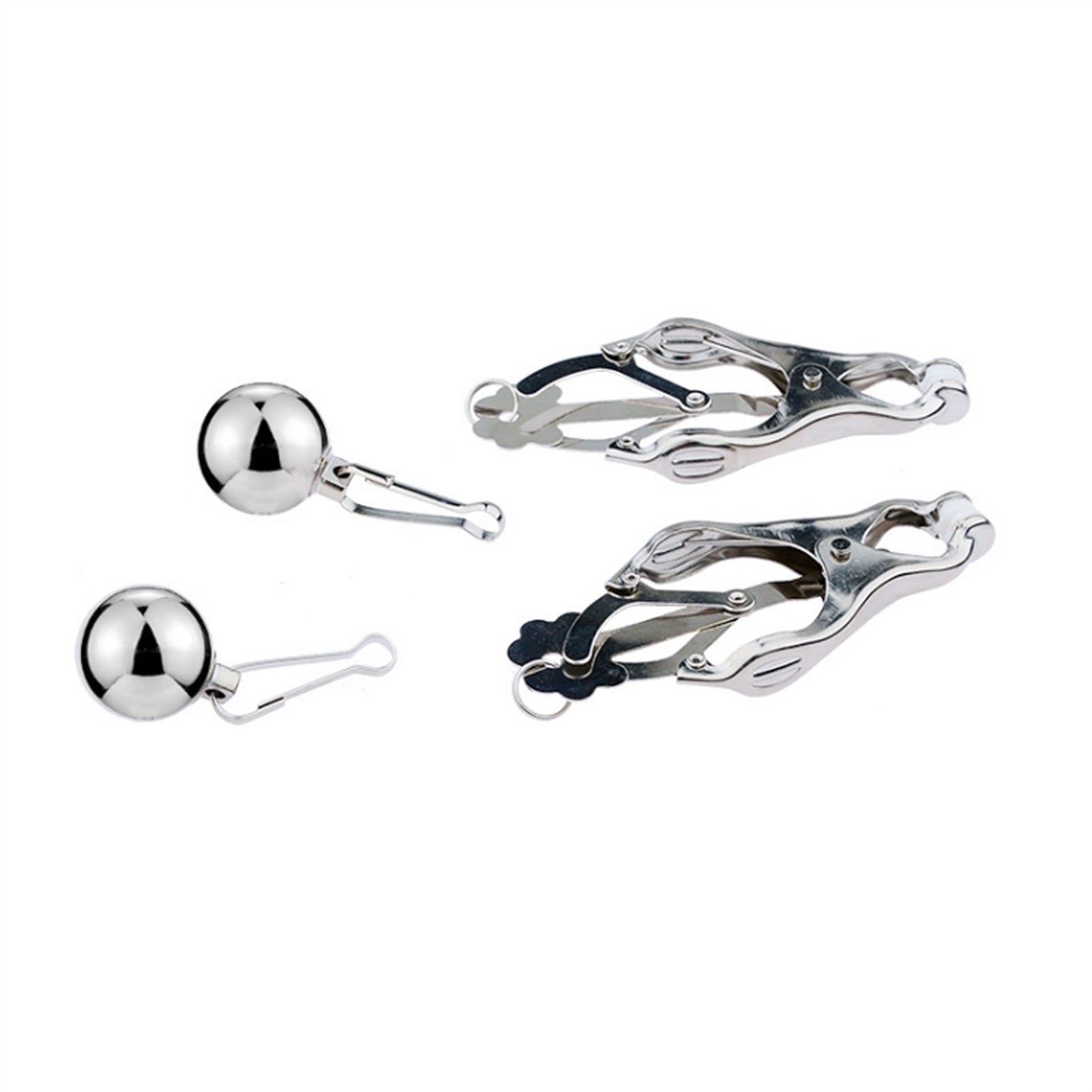 Butterfly Metal Clip Nipple Clamps With Screw Pier