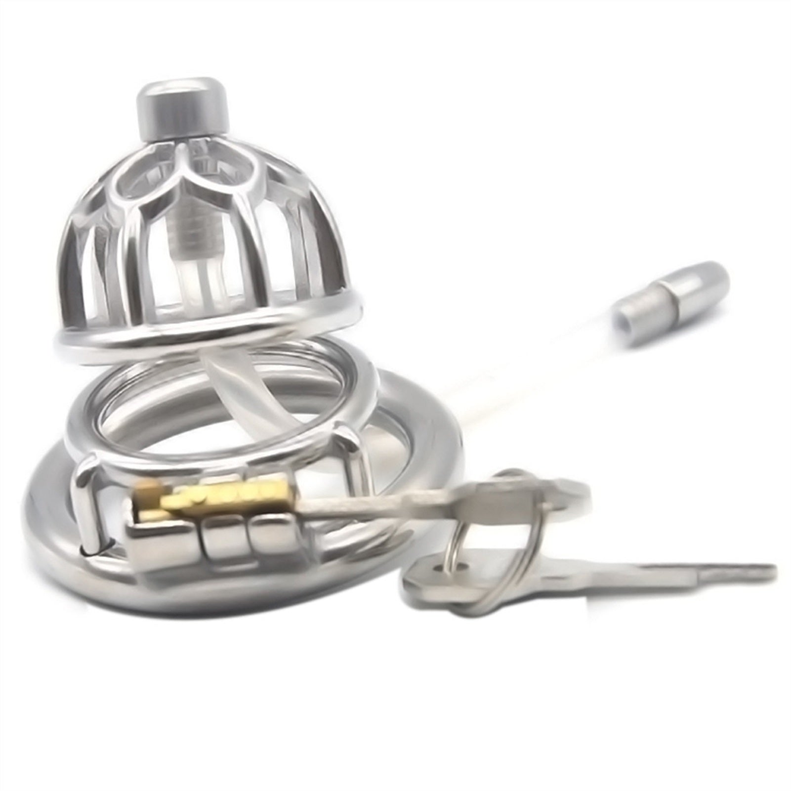 Male Cock Cage Chastity Device, Stainless Steel Sm