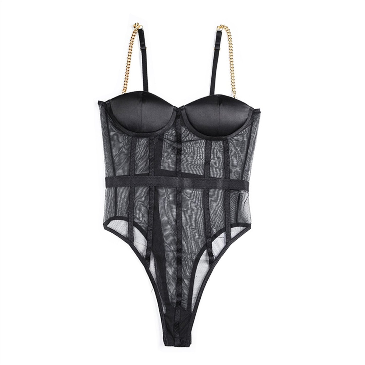 Floral Lace Thong Bodysuit Sexy Teddy Lingerie For