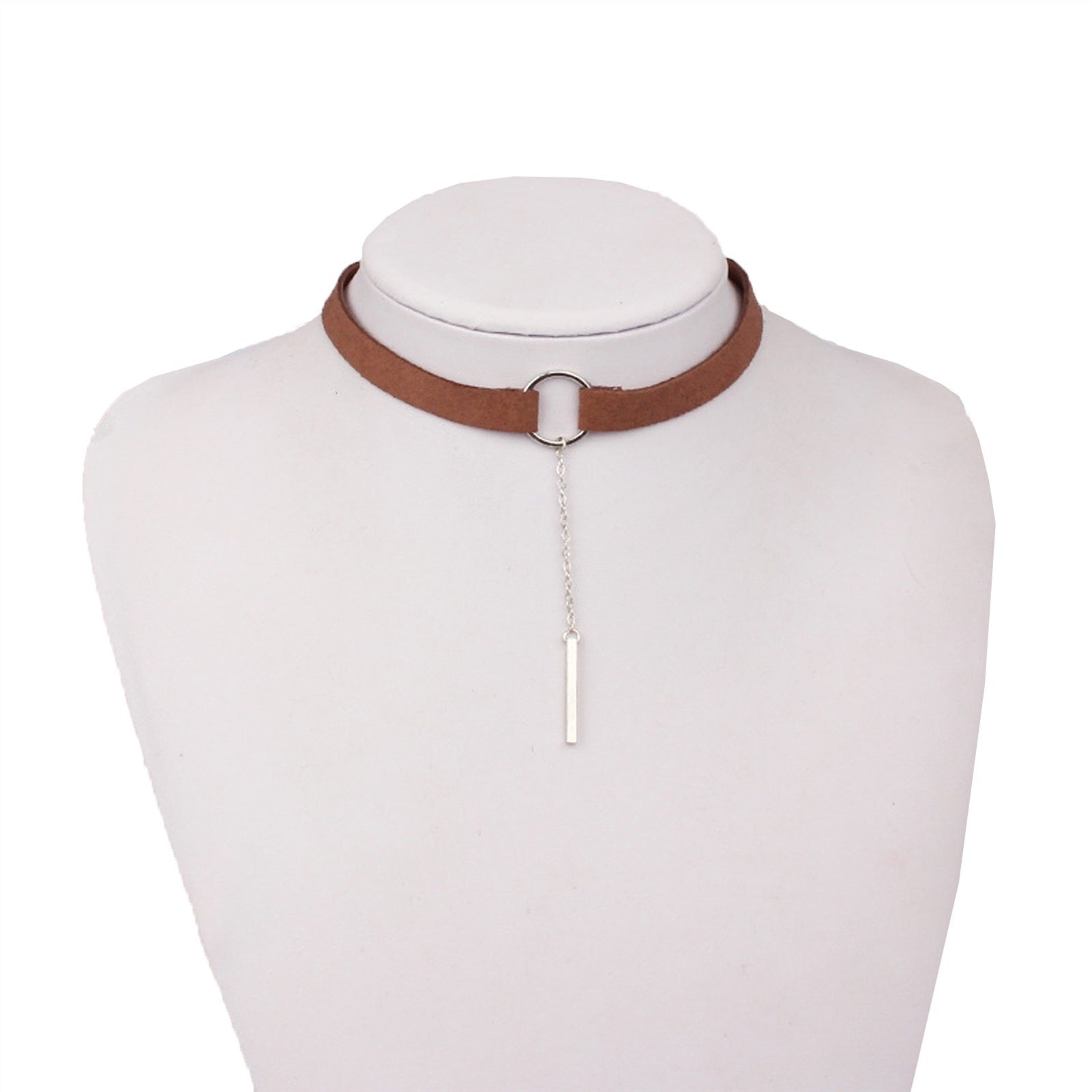 Fashion Velvet Collar Necklace With Chain Adjustab