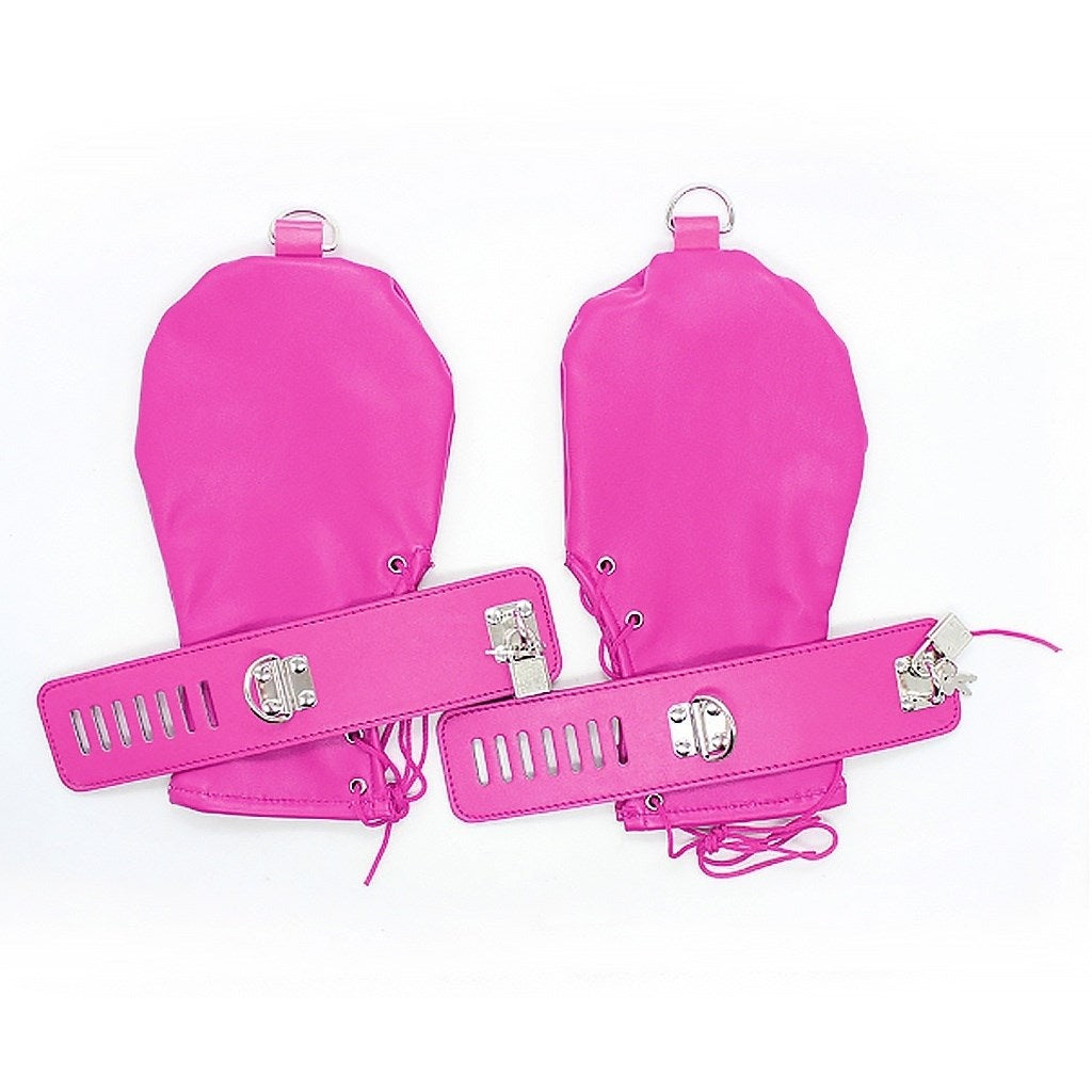 PU Leather Adjustment Handcuffs Multifunction Dog 