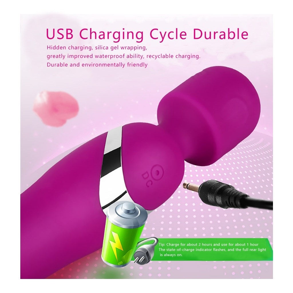 USB Rechargeable Simulation Charging Silicone Vibr