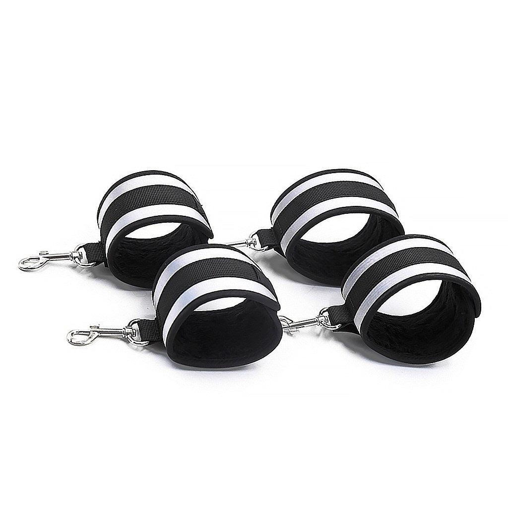 SM Fetters Steel Pipe Necklet Handcuffs Leg Cuffs 