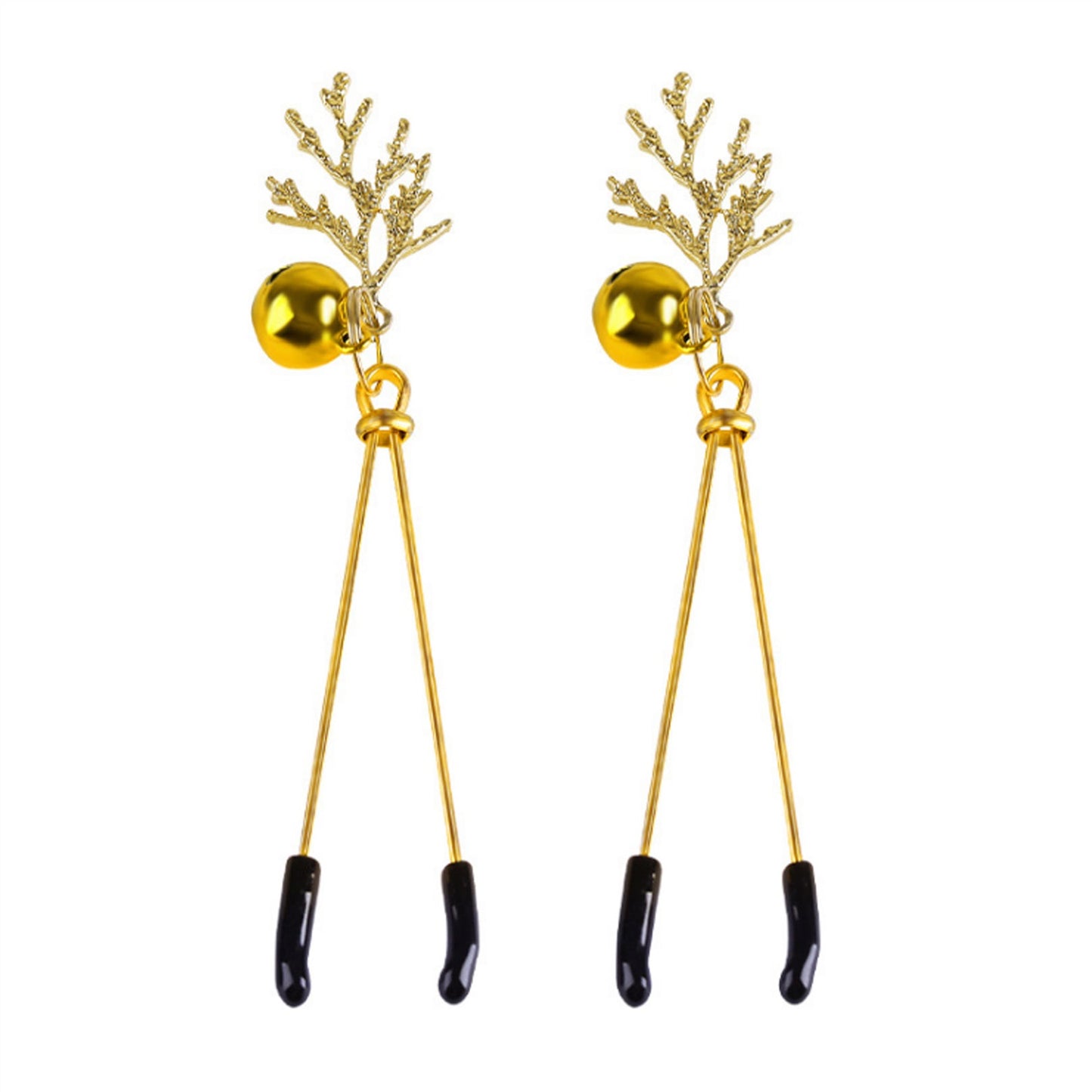 Bells Metal Clip Nipple Clamps With Screw Piercing