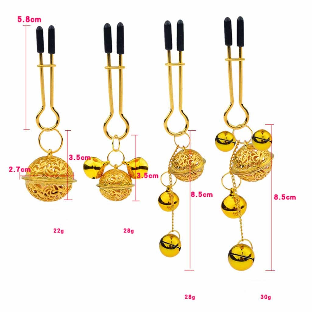 4 Pairs Nipple Clamps Non Piercing Metal Nipple Cl
